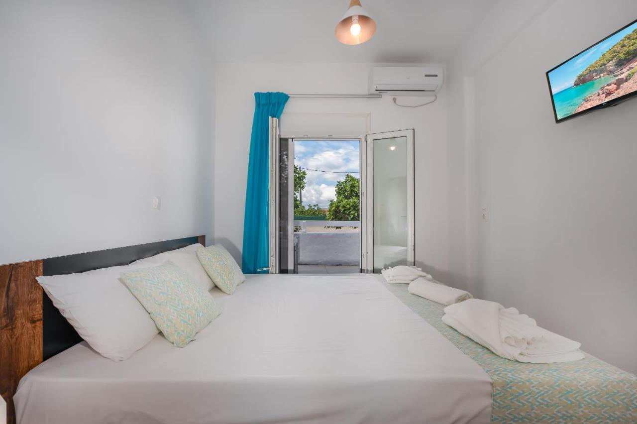 Anzuelo Apartments Megalochori  ภายนอก รูปภาพ