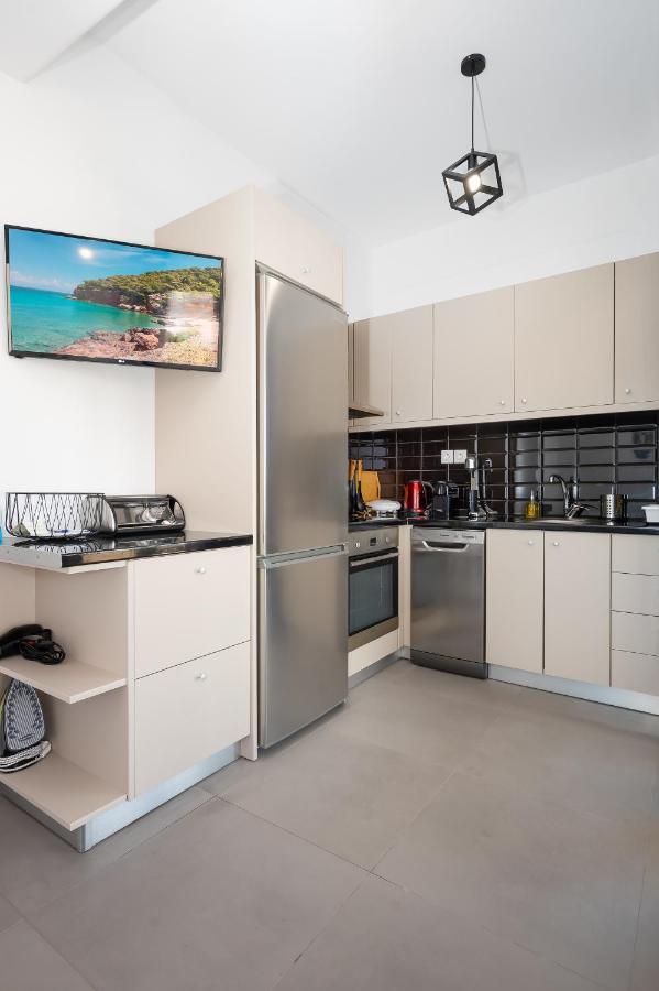 Anzuelo Apartments Megalochori  ภายนอก รูปภาพ